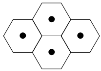 Forbidden rhomboid pattern shown with Problem 9.